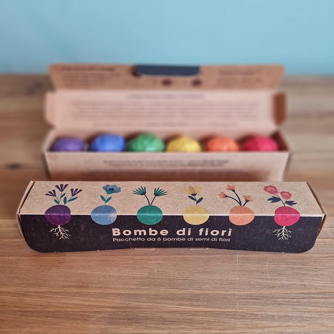 Kit 6 bombe di semi di fiori